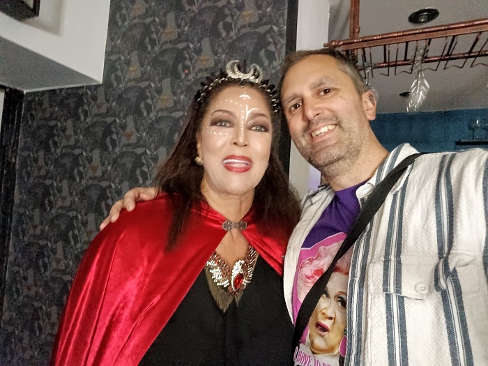 Nathan Head and Pauline Peart filming Dracula Rise of the Vampire